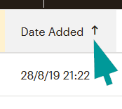 Mailchimp : Nettoie tes inactifs 32 tri par date