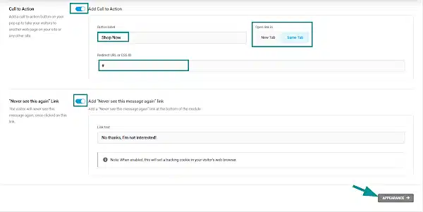 Des popups élégantes pour promouvoir ta newsletter, tes offres... sur WordPress 71 bouton popup personnalisation