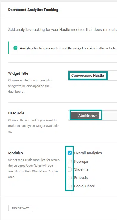 Des popups élégantes pour promouvoir ta newsletter, tes offres... sur WordPress 61 configuration de la synthèse d'hustle dans le tableau de bord dewordpress