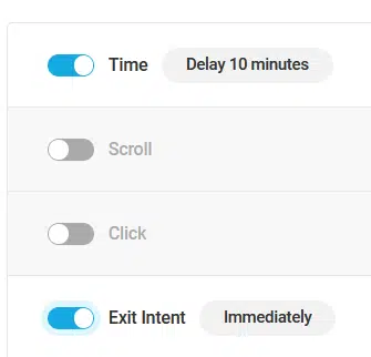 Des popups élégantes pour promouvoir ta newsletter, tes offres... sur WordPress 93 déclencheurs sur ordinateur