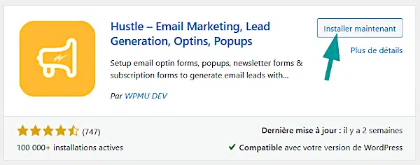 Des popups élégantes pour promouvoir ta newsletter, tes offres... sur WordPress 54 extension WordPress hustle popup