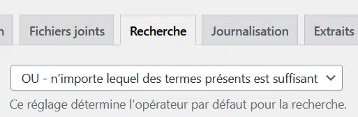 Relevanssi : Optimise le moteur de recherche de WordPress 30 opérateur de recherche