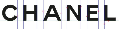logo modifié avec un espacement entre les lettres identique