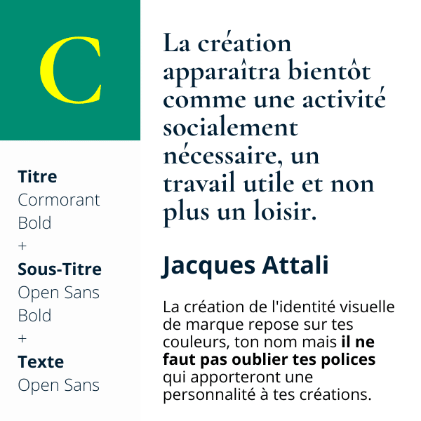 Cormorant + Open Sans