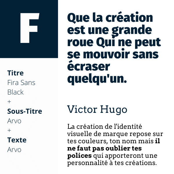 Fira Sans + Arvo