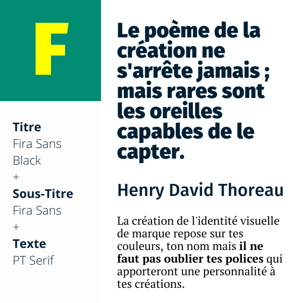 Fira Sans Black + Fira Sans + PT Serif