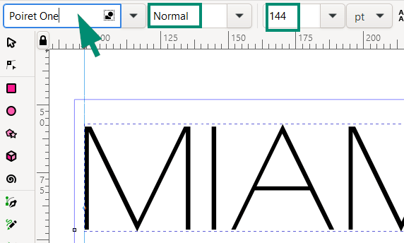 inkscape polices