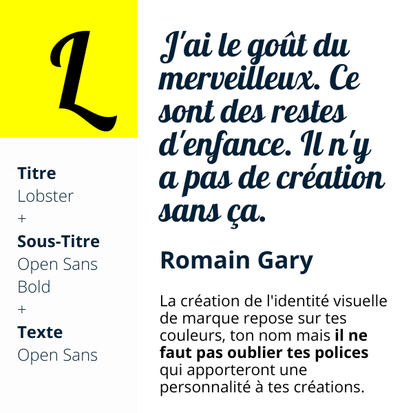 Lobster + Open Sans