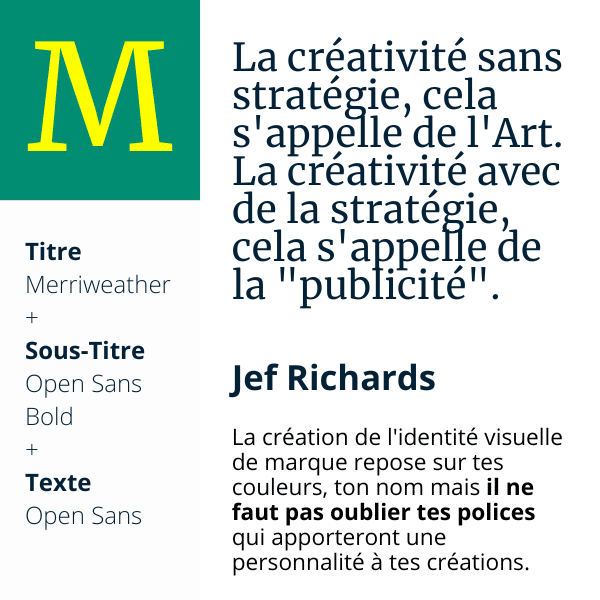 Merriweather + Open Sans