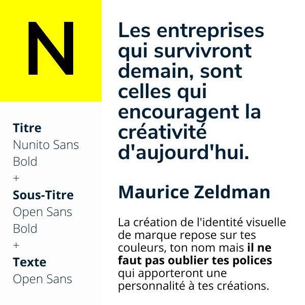 Nunito Sans + Open Sans