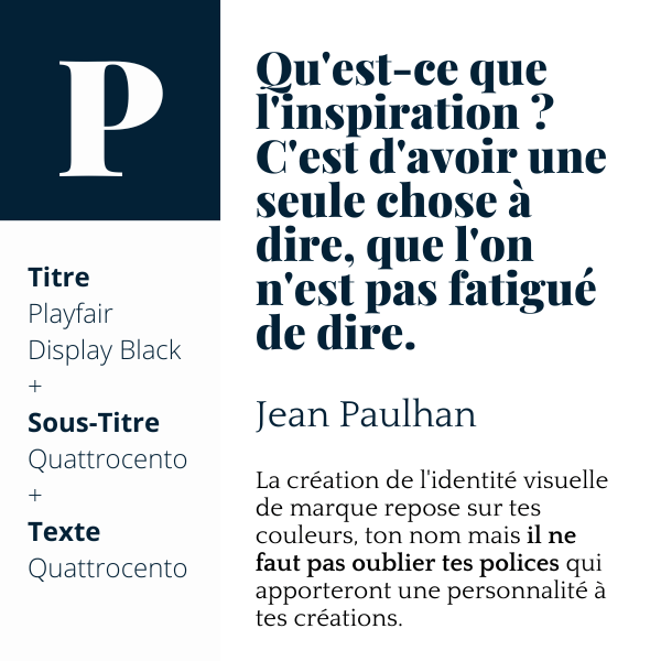 Playfair Display + Quattrocento