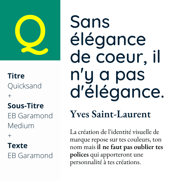 Quicksand + EB Garamond