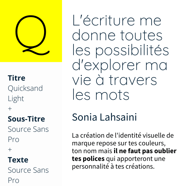 Quicksand + Source Sans Pro