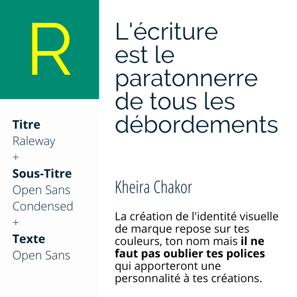 Raleway + Open Sans