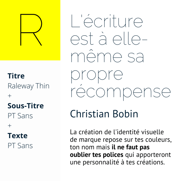 Raleway + PT Sans